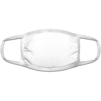 Fruit of the Loom Reusable Cotton Face Mask (Pack of 50 - White)