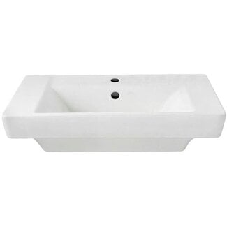 American Standard 0641.001.020 Boulevard Single Hole Pedestal Sink Basin, White