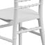 Flash Furniture Child Size White Resin Party and Event Chiavari Chair for Commercial & Residential Use