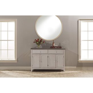 Hillsdale Furniture Hillsdale Clarion Server Distressed Gray/Sea White