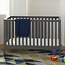 Storkcraft Hillcrest 5-in-1 Convertible Crib (Gray) - Converts from Baby Crib to Toddler Bed, Daybed and Full-Size Bed, Fits Standard Full-Size Crib Mattress, Adjustable Mattress Support Base