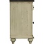 Sunset Trading Shades of Sand Nightstand, Antique white/Natural walnut