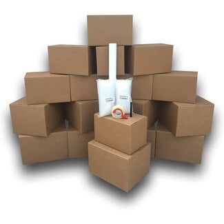 uBoxes Moving Boxes Bundle of Small & Medium (Moving Box Kit - Pack of 18)