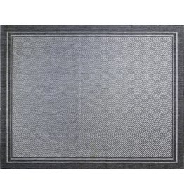 Gertmenian 21978 Outdoor Rug Freedom Collection Bordered Theme Smart Care Deck Patio Carpet, 9x13 Extra Large, Border Silver Gray