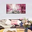 Eiffel Tower Decor Pink Paris Decor for Bedroom Framed Wall Art Canvas Art Wall Decor Romantic Paris Rainy Street View Pictures Large Wall Art Wall Decorations for Living Room Modern Decor 24x48 Size