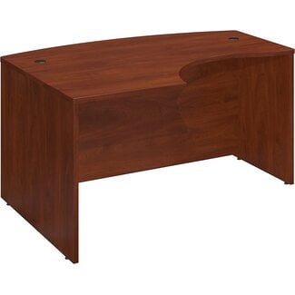 Bush Business Furniture Series C 60W x 43D Left Hand L-Bow Desk Shell in Hansen Cherry