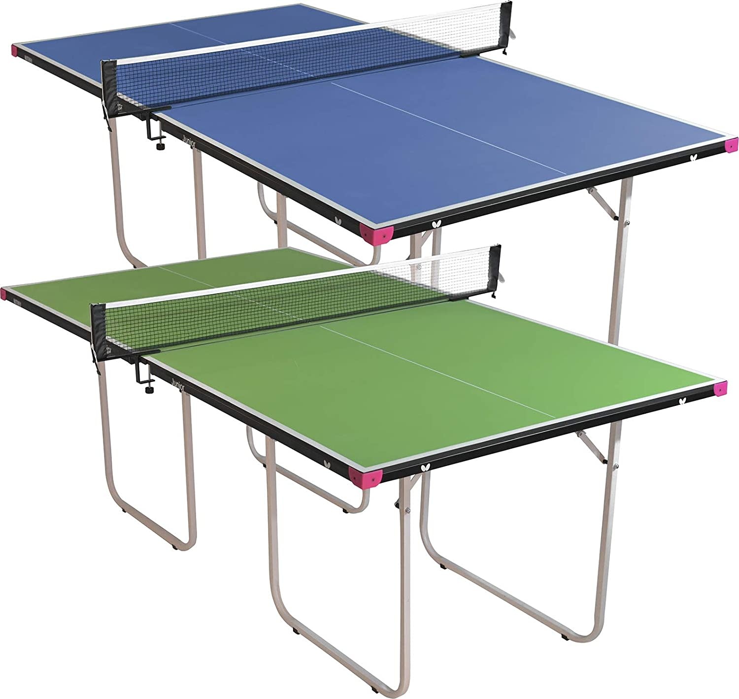 JOOLA Inside Table Tennis Table - Professional Indoor Ping Pong Table with  Quick Clamp Ping Pong Net & Post Set - 10 Minute Easy Assembly - Foldable