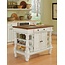 Homestyles Kitchen Island Americana Dual Side Storage Cabinet, 36 Inches High by 42 Inches Wide, Antique White