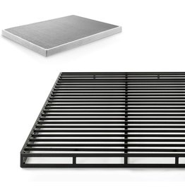 ZINUS Quick Lock Metal Smart Box Spring / 4 Inch Mattress Foundation / Strong Metal Structure / Easy Assembly, King