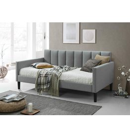 Altozzo Twin Size Upholstered Day Bed in Gray Fabric,LRZ8159GR
