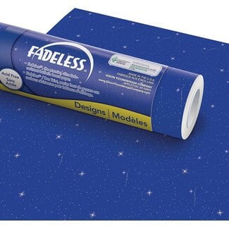 Fadeless Bulletin Board Paper, Fade-Resistant Paper for Classroom Decor, 48" x 12', Night Sky, 4 Rolls