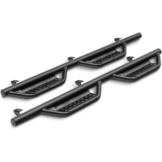 N-Fab Nerf Steps RS  Textured Black, Cab Length  519418012  Fits 2020-2022 Jeep Wrangler Gladiator (JT) 4 Door All Beds, SRW Gas