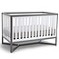 Delta Children Tribeca 4-in-1 Baby Convertible Crib, Greenguard Gold Certified, White/Grey