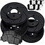 PowerSport Front Rear Brakes and Rotors Kit |Front Rear Brake Pads| Brake Rotors and Pads| Ceramic Brake Pads and Rotors |fits 2005-2009 Subaru Outback, 2006-2009 Subaru Legacy
