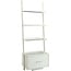 Convenience Concepts American Heritage Ladder Bookcase with File Drawer, White
