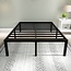 45MinST 3600lbs Heavy Duty Reinforced Platform, 18 Inch Tall Mattress Foundation, Steel Slats Support Bed Frame with Underbed Storage, Easy Assembly and Non Squeak, Cal King