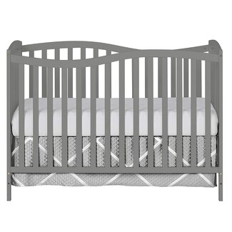 Dream On Me Chelsea 5-in-1 Convertible Crib, Steel Grey