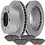 SCITOO for Ford Brakes, Pads and Rotors Kit, SCITOO Brake Kits fit for 00 01 02 03 04 05 for Ford Excursion, 99-04 for Ford for F-250 Super Duty, 99-04 for Ford for F-350 Super Duty(4WD ONLY)