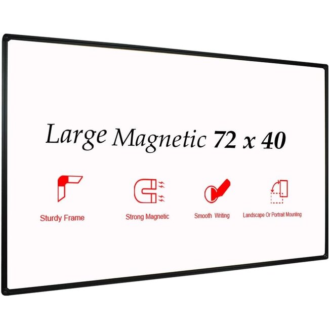 JILoffice Large Magnetic White Board, Dry Erase Board 72 x 40 Inch