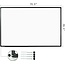 JILoffice Large Magnetic White Board, Dry Erase Board 72 x 40 Inch, Black Aluminum Frame with Detachable Marker Tray, Wall Mounted Board for Office Home and School