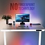 EXELPEN Electric Adjustable Standing Glass Desk 47"x 24" for Home Office with Bluetooth App Controlled Function & Dual Motor - 10 Min Assembly - 220lb Max Weight Capacity, Workstation for Gaming, Work