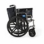 Medline Excel Extra-Wide Bariatric Wheelchair, 24 Wide Seat, Desk-Length Removable Arms, Swing Away Footrests, Chrome Frame
