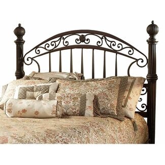 Hillsdale Chesapeake Metal Headboard, King, Rustic Brown