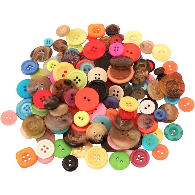 Hygloss Products Bucket O Assorted Buttons for Arts and Crafts, 50-Pounds