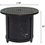 Stanbroil 30 Round Cast Aluminum Outdoor Propane Gas Fire Pit Table with Round Burner Ring, Bronze