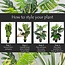 AMERIQUE Massive & Gorgeous 7' Tropical Split Philo Palm Artificial Tree Silk Plant with Nursery Plastic Pot, with Giant Leaves, Feel Real Technology, Greeen