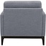 Amazon Brand Rivet Contemporary Living Room Accent Chair with Wood Base, 34.6"W, Fog Grey