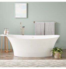 Giosa 67 x 31 in. Freestanding Bathtub in White