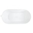 Signature Hardware Hibiscus 67 x 31-1/2 in. Soaker Freestanding Bathtub with Center Drain in White