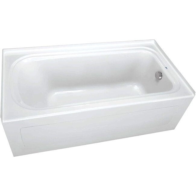 PROFLO PFS6042LSKWH PROFLO PFS6042LSK Hillsboro 60" x 42" Three Wall Alcove Acrylic Soaking Tub with Left Drain and Overflow