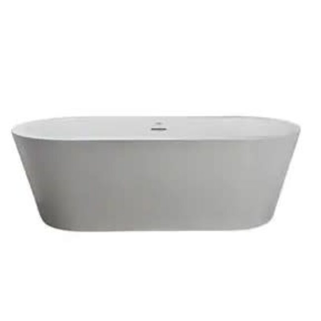 Jacuzzi Celeste â„¢ 67 x 31-1/2 in. Freestanding Bathtub with Center Drain in White