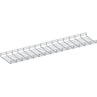Quest Manufacturing Wire Mesh Cable Tray, 10' x 6"W x 2"H, Zinc (CT1006-03)