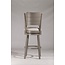 Hillsdale Clarion Wood Counter Height Swivel Stool, Distressed Gray