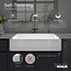 Whitehaven 35-11/16 In. x 21-9/16 In. Self-Trimming Smart Divide Undermount Large/Medium Double-Bowl Kitchen Sink with Tall Apron, White
