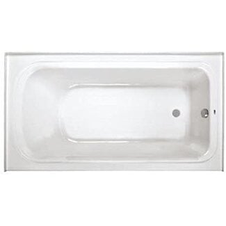 PROFLO PFS6636RSKWH PROFLO PFS6636RSK Hillsboro 66" x 36" Three Wall Alcove Acrylic Soaking Tub with Right Drain and Overflow