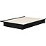 South Shore Step One Platform Bed with Storage, Full 54-Inch, Pure Black