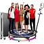 360 Photo Booth Machine for Parties - YCKJNB 360 Photo Booth (45.3"(115cm)+Flight Case) 7 People to Stand Free Logo Software APP Control, Rotating Platform Auto Slow Motion Spinner Video Camera Booth