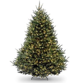 National Tree 7.5 ft. Natural Fraser Fir Tree with Clear Lights, Green