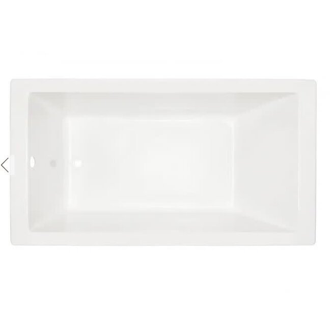 Signature Hardware Sitka 60 x 36 in. Soaker Drop-In Bathtub with Left Drain in White