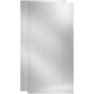 60 in. x 67 in. Sliding Shower Door Glass Panel in Rain