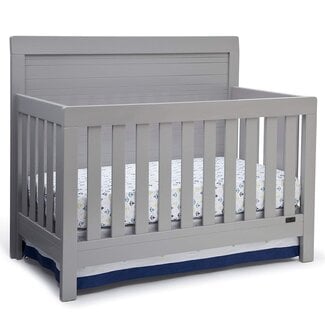 Simmons Kids SlumberTime Rowen 4-in-1 Convertible Baby Crib, Grey