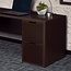 Niche Mod Freestanding Pedestal Two Drawer Filing Cabinet, Truffle