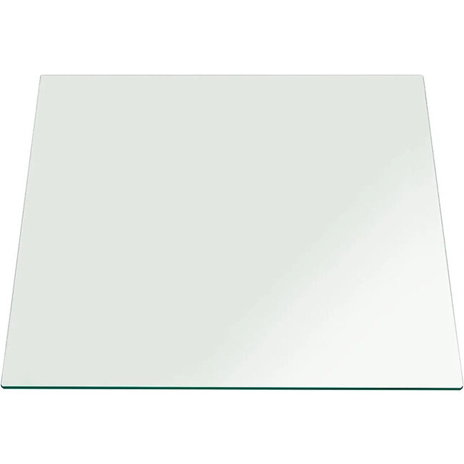 Fab Glass and Mirror 42" Square Clear 1/2" Inch Thick Tempered Flat Edge Polished Radius Corners Glass Table Top