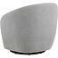 Amazon Basics Swivel Accent Chair, Upholstered Armchair for Living Room, Grey