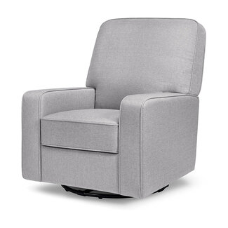 DaVinci Perry Swivel Glider in Misty Grey, Greenguard Gold Certified