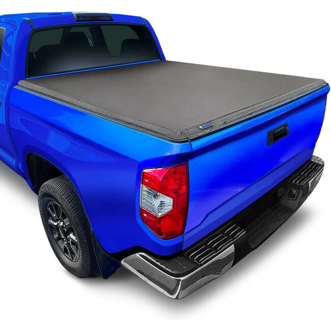 Tyger Auto T3 Soft Tri-Fold Truck Bed Tonneau Cover Compatible with 2014-2021 Toyota Tundra (Does Not Fit Trail Special Edition with Storage Boxes)  Fleetside 6.5' Bed (78")  TG-BC3T1433 , Black